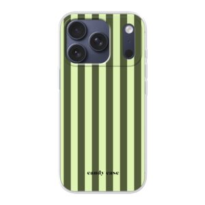 Candy Case Matcha Stripes Soft Case iPhone Telefoonhoesje