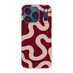 Candy Case Burgundy Swirl Soft Case Iphone Telefoonhoesje