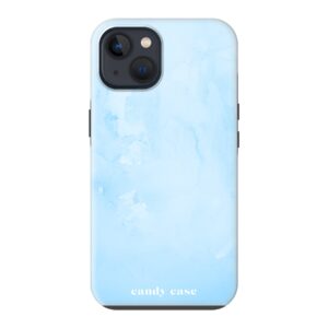 Candy blue Watercolor tough iPhone 13 Telefoonhoesje | Stock Sale