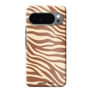 Candy Chestnut Zebra Tough Case Google Telefoonhoesje