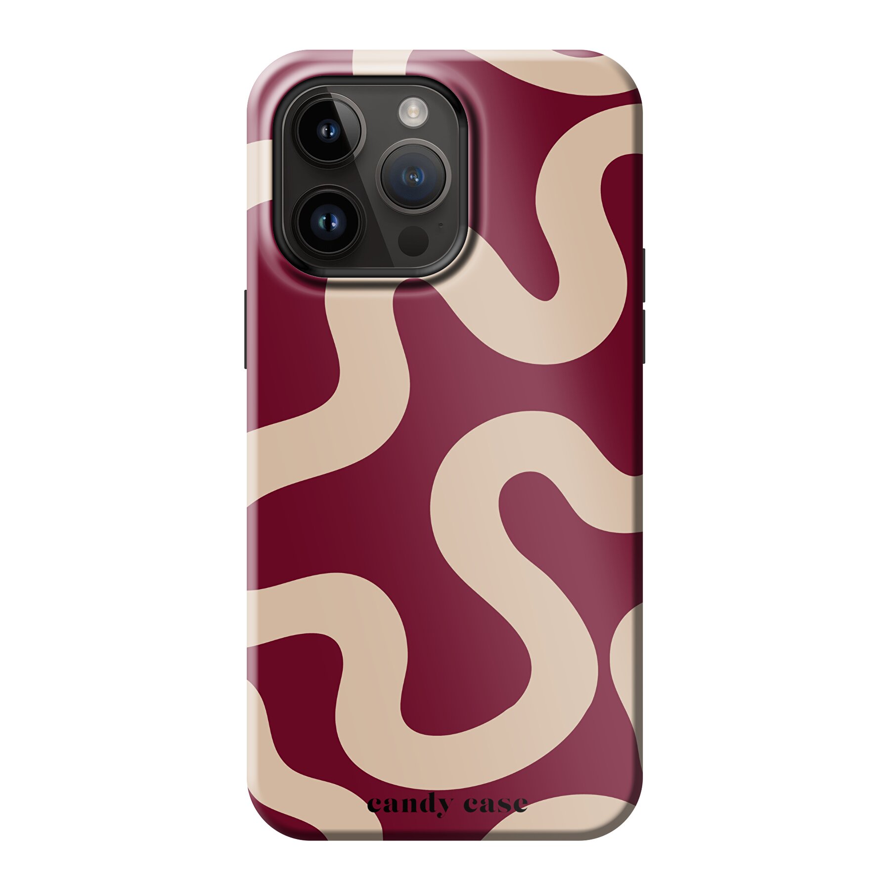 Candy Burgundy Swirl Tough Case iPhone 14 Pro Max Telefoonhoesje | Stock Sale