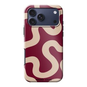 Candy Burgundy Swirl Tough Case Magsafe iPhone Telefoonhoesje