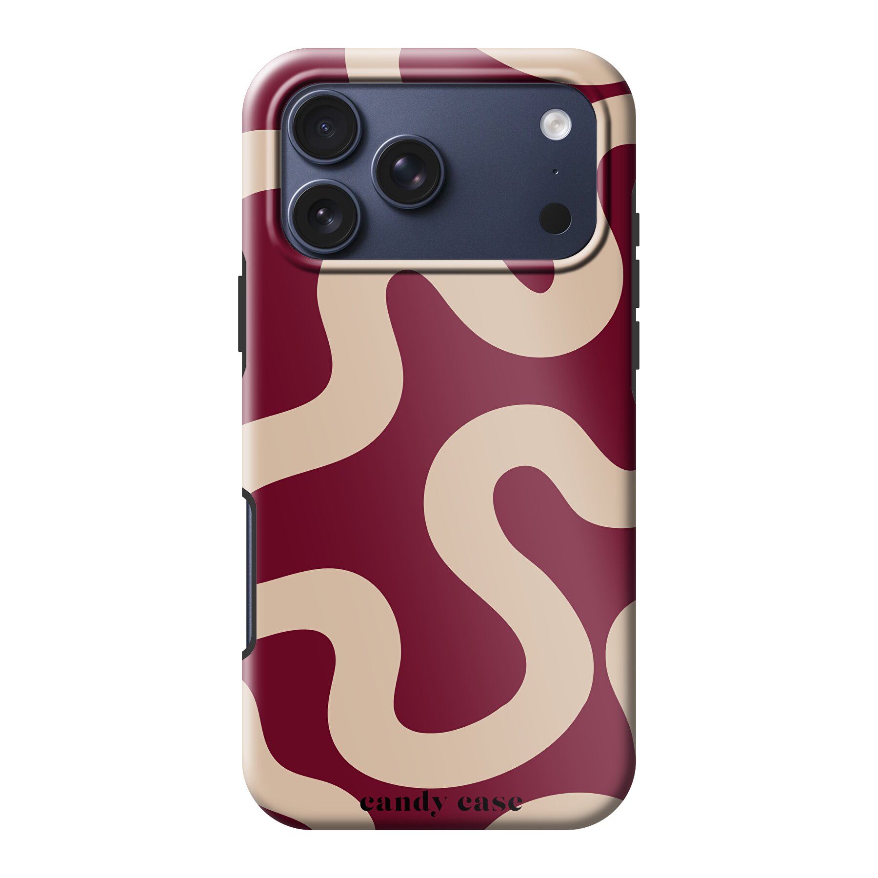 Candy Burgundy Swirl Tough Case Magsafe iPhone Telefoonhoesje