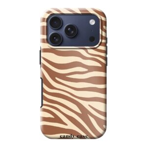 Candy Case Chestnut zebra tough case Magsafe iPhone