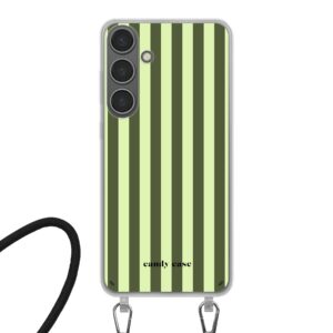Candy Matcha Stripes Crossbody Samsung telefoonhoesje