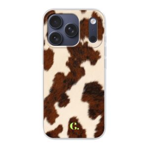 Candy Cow Brown Soft Case iPhone telefoonhoesje