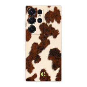 Candy Cow Brown Soft Case Samsung telefoonhoesje