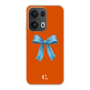 Candy Bow Orange Blue Soft case Oppo telefoonhoesje