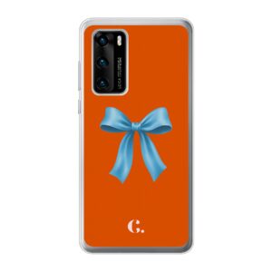 Candy Bow Orange Blue Soft case Huawei telefoonhoesje