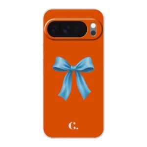 Candy Bow Orange Blue Soft case Google telefoonhoesje