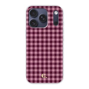 Candy Checked Pink Soft Case iPhone Telefoonhoesje