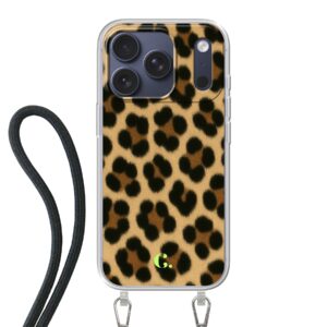 Candy Leopard Brown Crossbody Case iPhone Telefoonhoesje