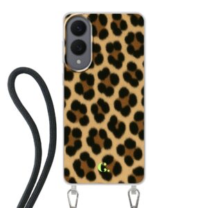Candy Leopard Brown Crossbody Case Samsung Telefoonhoesje