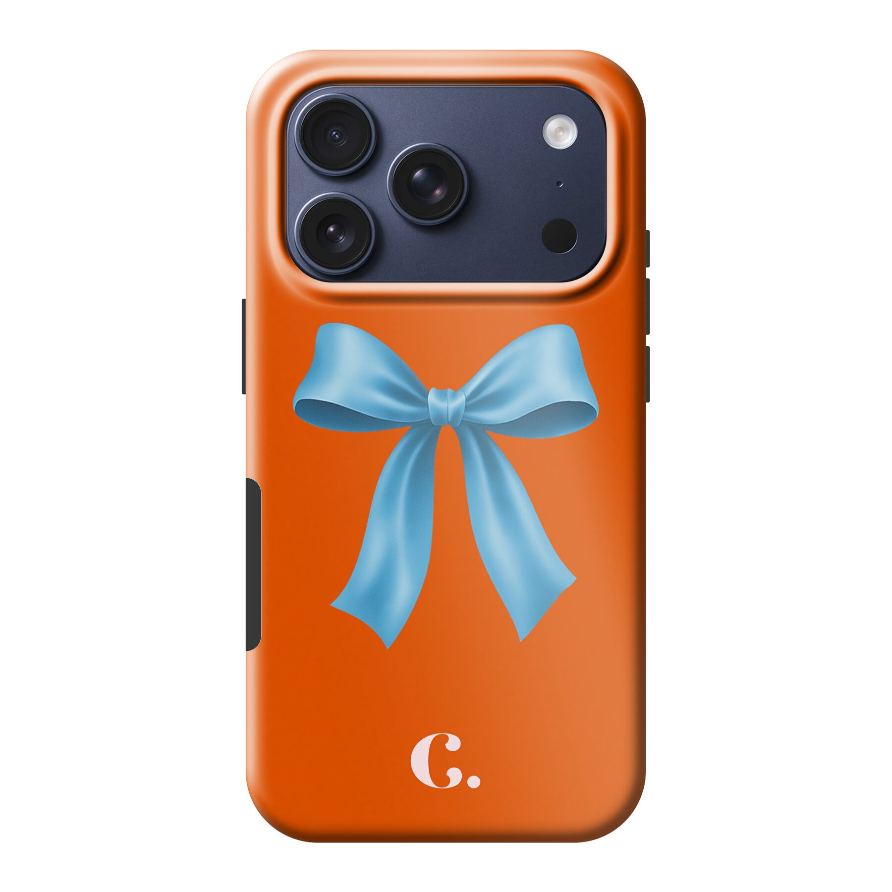 Candy Bow Orange Blue Tough case iPhone telefoonhoesje
