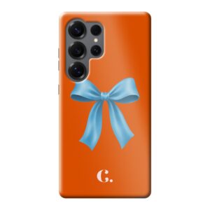 Candy Bow Orange Blue Tough case Samsung telefoonhoesje