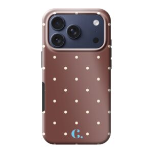 Candy Dot Espresso Tough Case iPhone telefoonhoesje
