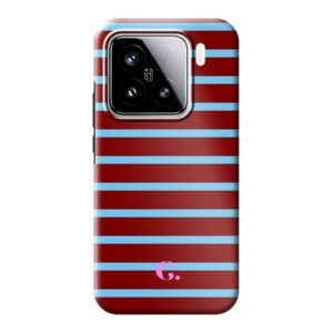 Candy Stripe Burgundy Blue Tough Case Xiaomi Hoesje