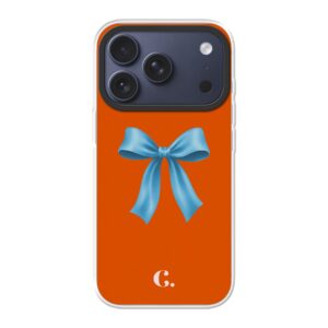 Candy Bow Orange Blue Magsafe case iPhone telefoonhoesje