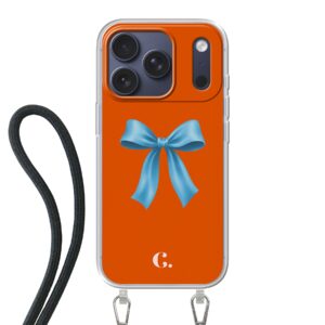 Candy Bow Orange Blue Crossbody case iPhone telefoonhoesje