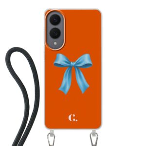 Candy Bow Orange Blue Crossbody case Samsung telefoonhoesje