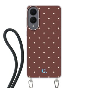 Candy Dot Espresso Crossbody Case Samsung telefoonhoesje