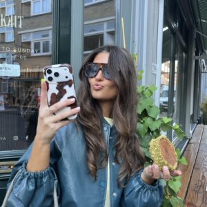 Candy Cow Brown Soft Case Motorola telefoonhoesje