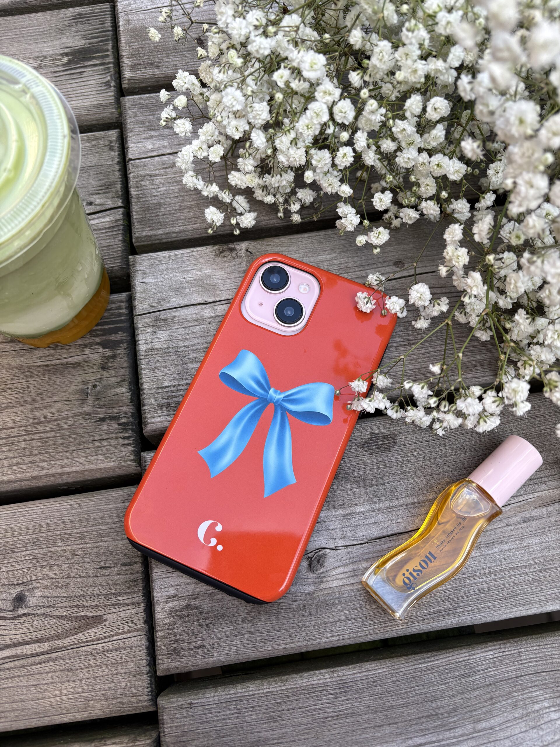 Candy Bow Orange Blue Crossbody case iPhone telefoonhoesje - Afbeelding 2