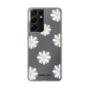 Candy Flower white softcase Samsung S21 5G Ultra