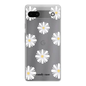 Candy flower white Google soft telefoonhoesje
