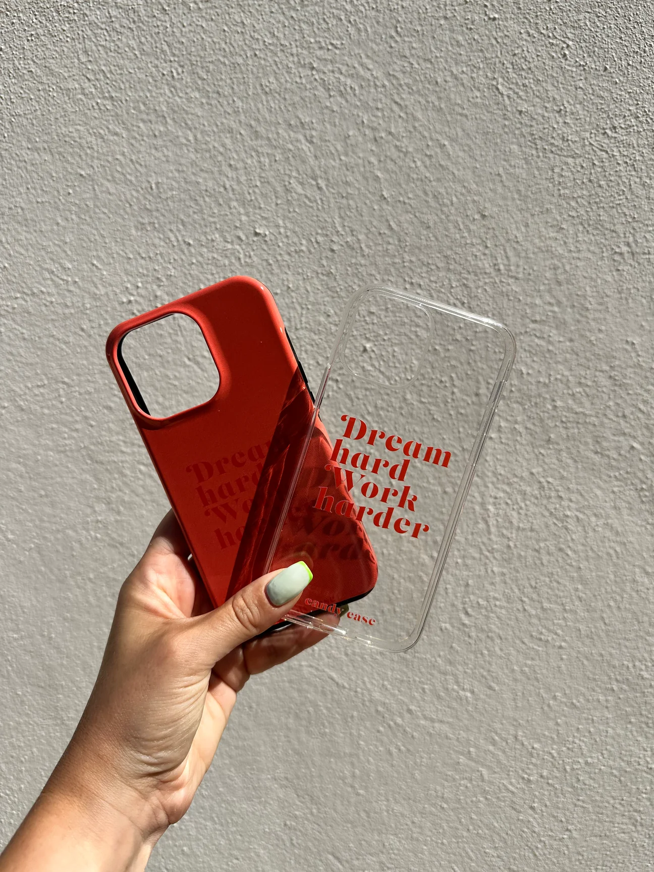 Candy Quote Red Soft iPhone telefoonhoesje - Afbeelding 2