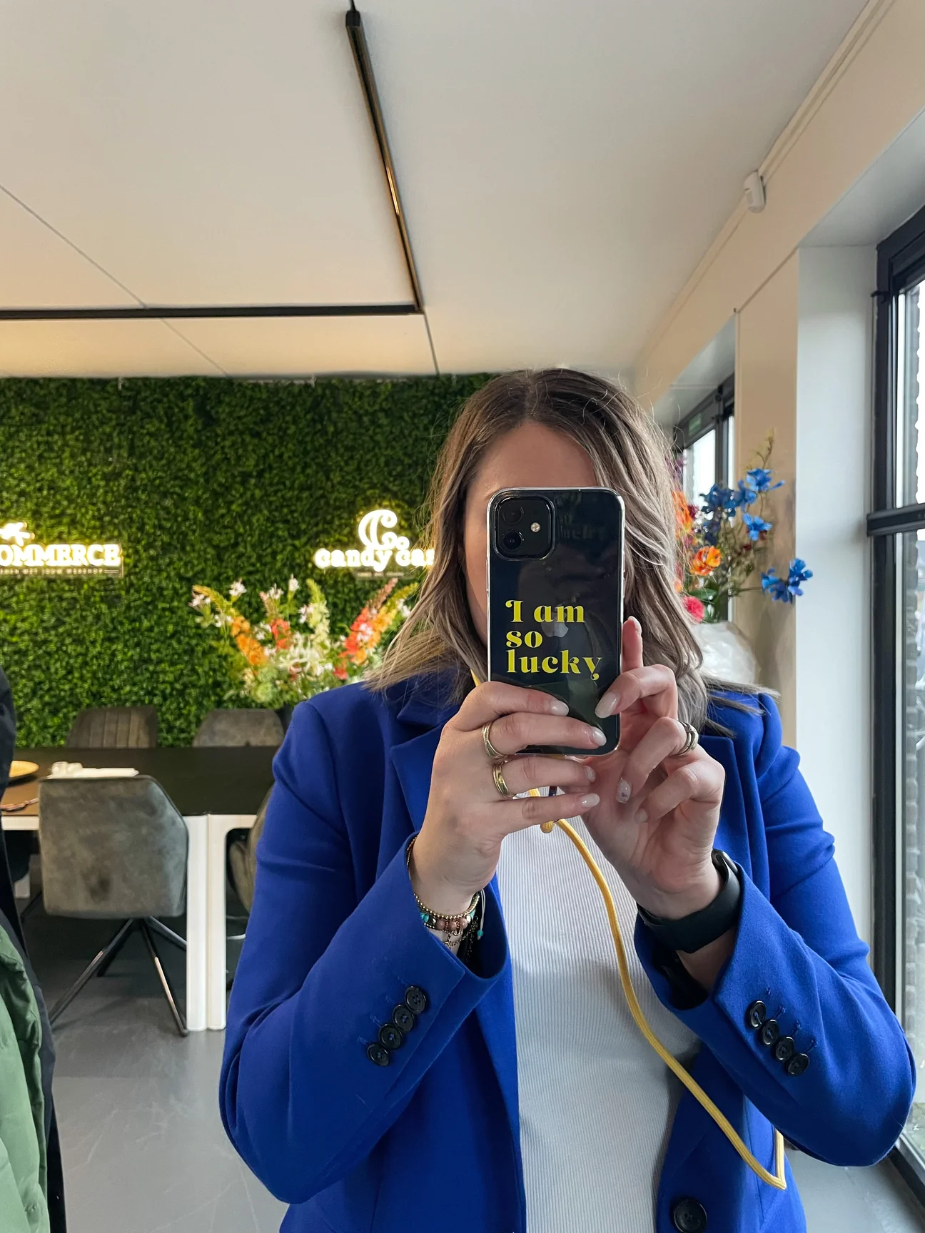 Candy Quote Yellow Soft iPhone telefoonhoesje - Afbeelding 2