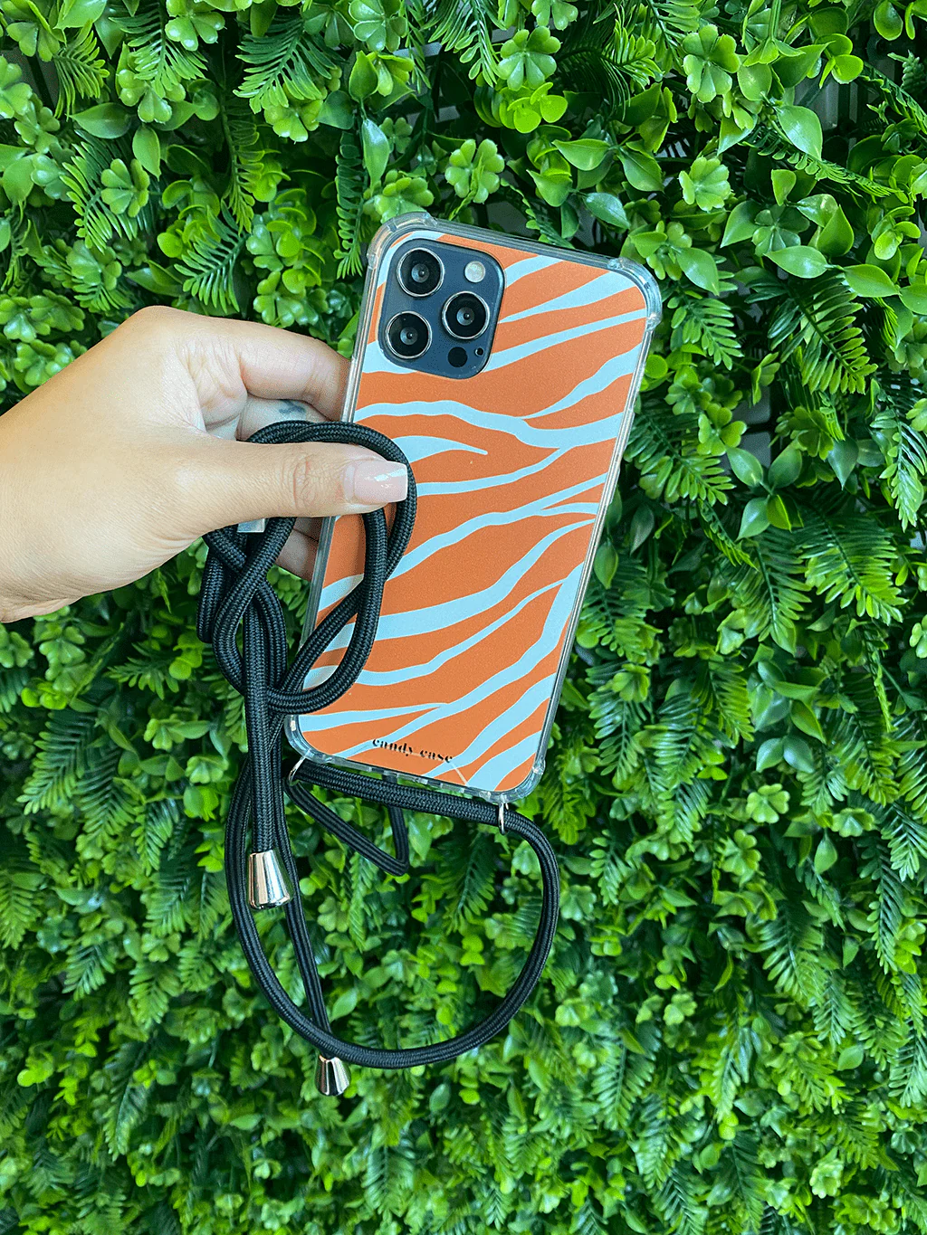 Candy Zebra Orange Limited Editon soft iPhone Telefoonhoesje - Afbeelding 2