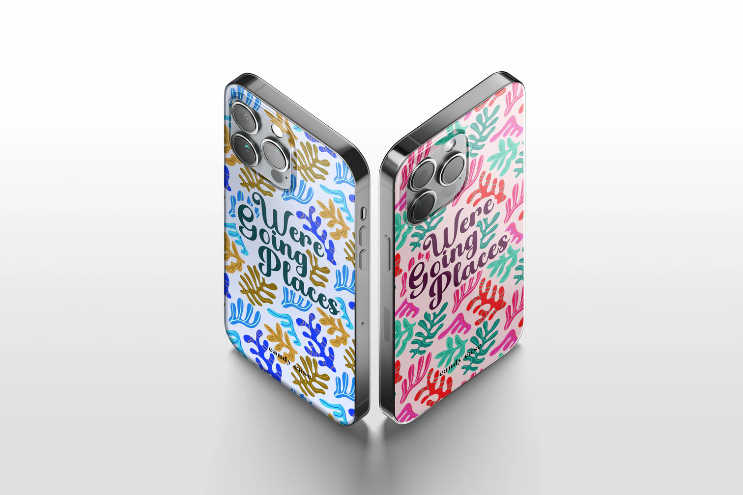 Candy We're going places roze iPhone soft case telefoonhoesje - Afbeelding 3