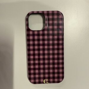 Candy Checked Pink Tough Case iPhone 15 Telefoonhoesje | Stock Sale