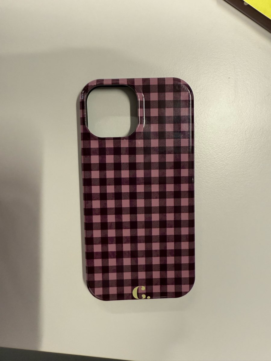 Candy Checked Pink Tough Case iPhone 15 Telefoonhoesje | Stock Sale