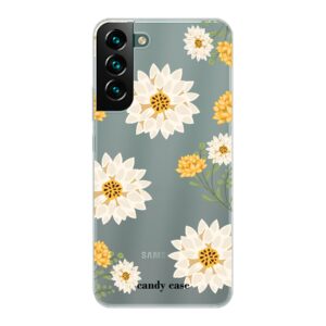 Candy flower yellow Samsung Galaxy S22 PLUS soft telefoonhoesje/ stock sale