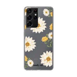 Candy flower yellow Samsung Galaxy S21 5G soft telefoonhoesje/ STOCK SALE