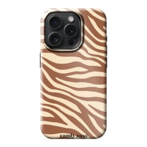 Candy Case Chestnut zebra tough case Magsafe iPhone 15 pro/ stock sale