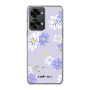 Candy flower purple One plus nord 2T Soft telefoonhoesje/ stock sale