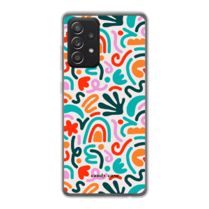 Candy Doodle Multi Samsung Galaxy A52 soft case telefoonhoesje/ stock sale