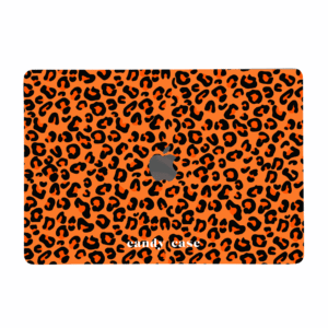 Candy Leopard Orange Laptop Sticker