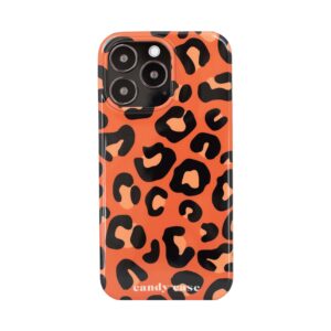 Candy Leopard Orange iPhone hoesje