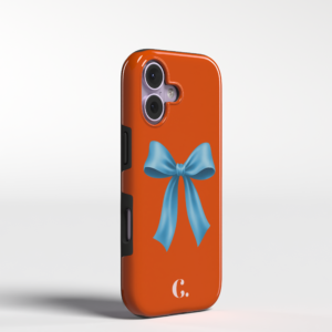 Candy Bow Orange Blue Tough case Magsafe iPhone telefoonhoesje