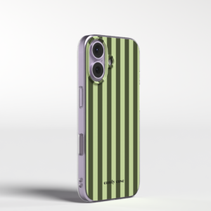 Candy Case Matcha Stripes Soft Case iPhone Telefoonhoesje