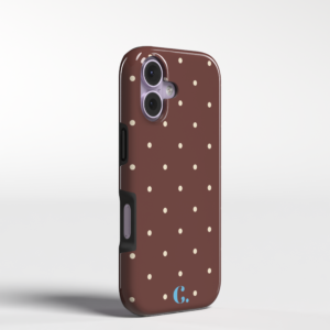 Candy Dot Espresso Tough Case iPhone telefoonhoesje