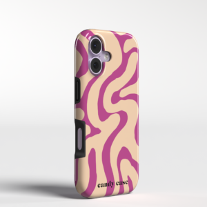 Candy Flow Fuchsia tough Case iPhone telefoonhoesje