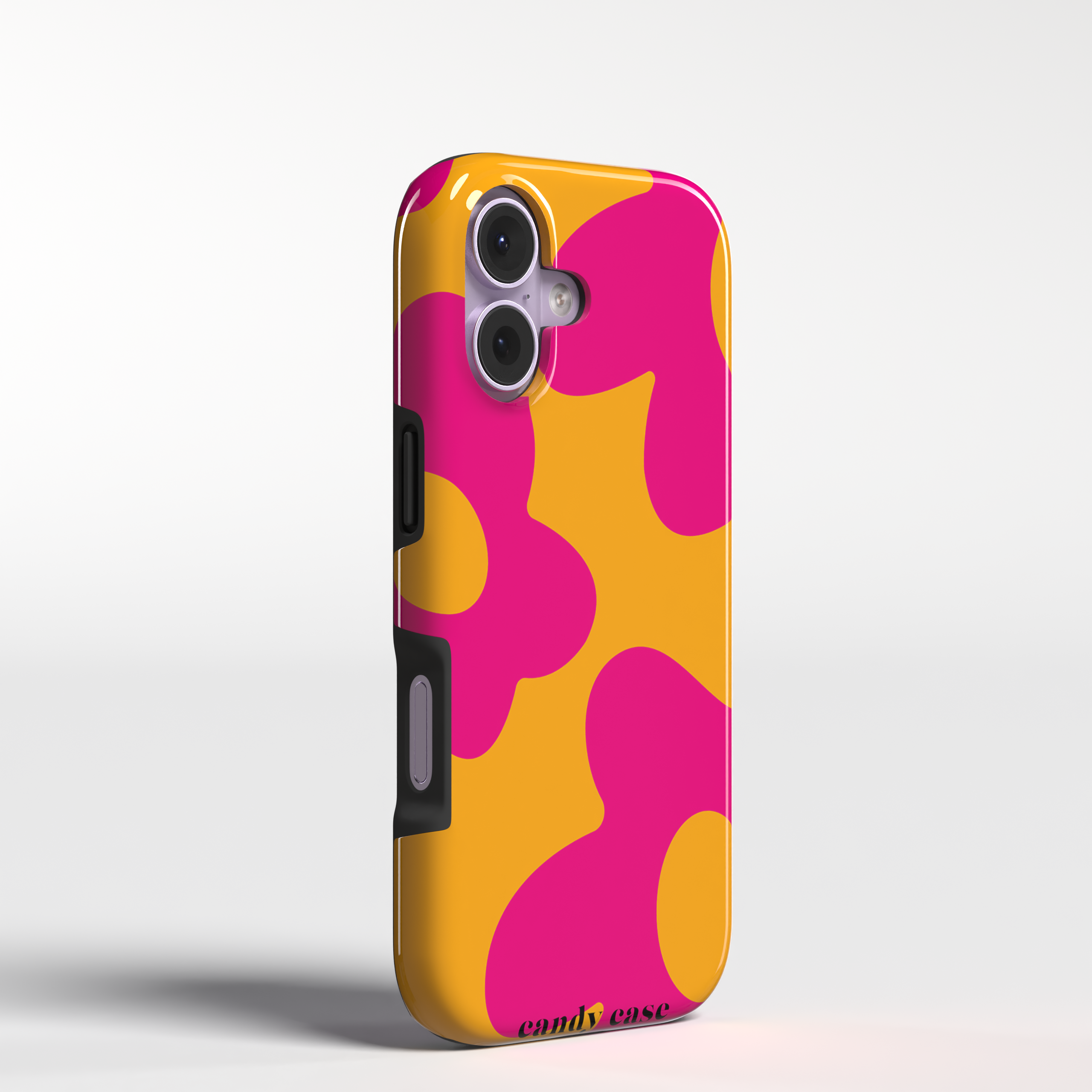 Candy Retro Flower Orange Pink Tough iPhone Telefoonhoesje