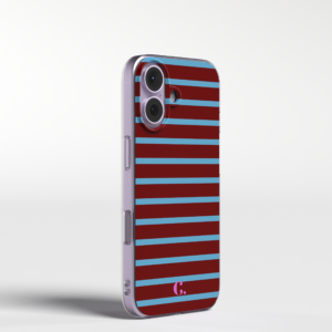 Candy Stripe Burgundy Blue Soft Case Motorola telefoonhoesje