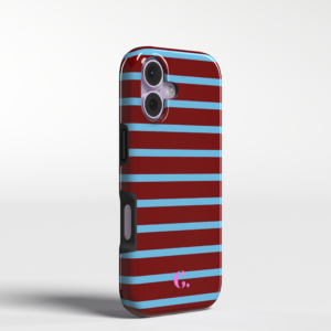 Candy Stripe Burgundy Blue Tough Case Google telefoonhoesje
