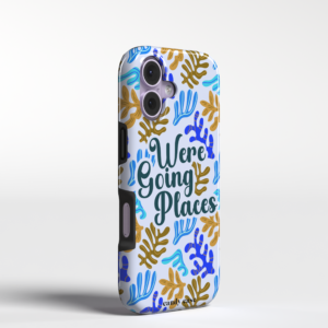 Candy We're going places blauw Tough Case iPhone telefoonhoesje